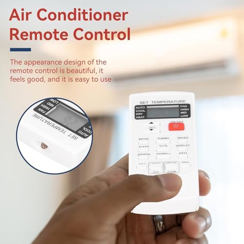 Télécommande universelle pour climatiseur - Boîtier blanc de remplacement ergonomique - 4