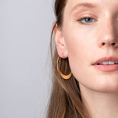 Scout Curated Wears - Refined Earring Collection - Crescent Hoop/Gold Vermeil3