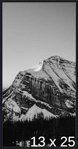 Frame It Easy 13 1/4 x 25 1/2 Satin Black Metal Frame (Ashford) 13.25x25.5 inches