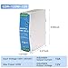 MAKERELE 120W 12V AC to DC DIN Rail Power Supply, 10 Amp EDR Industrial Rail Power Supplies (120W 12V 10A)