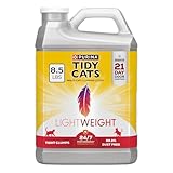 Purina Tidy Cats LightWeight 24/7 Performance for Multiple Cats Clumping Cat Litter - 8.5 Pound Jugs, 2 pack