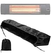 Wall-Mounted Patio Heater Cover - Black 36.5''L *9.5''H *6.5 '' W Electric Heater Cover,420D Oxfo...