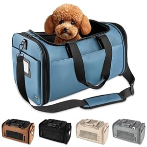 TSA Airline Approved PU Leather Luxury Pet Carrier – Size XS/S – for Small Dogs and Cats