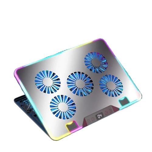 F36 �Q�[���m�[�g�p�\�R����p�p�b�h 5 �t�@���f���A�� USB LED �X�N���[���m�[�g�p�\�R���m�[�g�u�b�N�N�[���[�X�^���h 11-17.3 �C���` 7 �p�x�����\�ȃu���P�b�g�t��(F36-5 Fans-Silver)