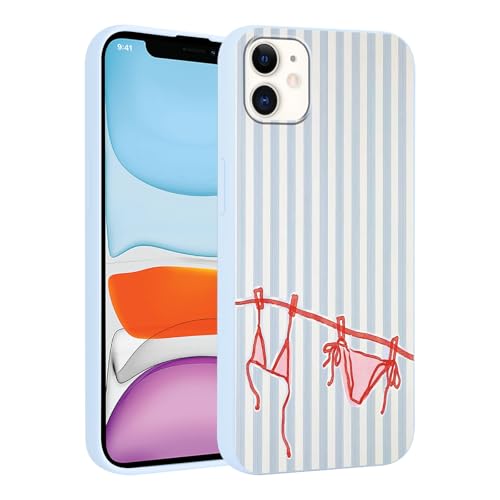 Coque iPhone 11 bleu estival : l'accessoire plage idéal en TPU souple
