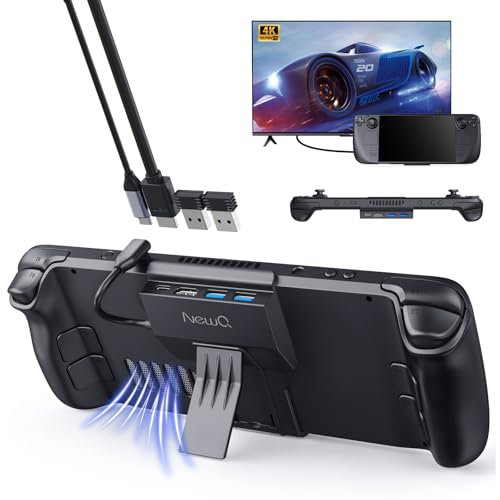 Steam Deck Dock for Steam Deck/OLED with Foldable Stand, HDMI 4K@60Hz, 2 USB A 3.0, 100W Max PD-in...