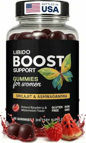 Enyvia Libido Booster for Women Gummies - Fast Acting Intimacy and Mood Support Libido Gummies for Women with Shilajit and Ashwagandha - 60 Ct (Sweet)
