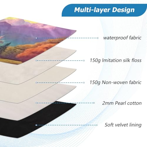 Funda para portátil de 13-14 pulgadas con diseño paisajístico miniatura 4
