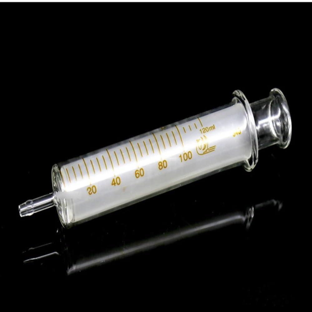 Wszystkie Rozmiary Od 1 Ml Do 100 Ml Jednorazowa Szklana Strzykawka Laboratoryjna Szklana Strzykawka Do Płynu Pipeta Do Przenoszenia Bez Igły, 100ml 1pcs