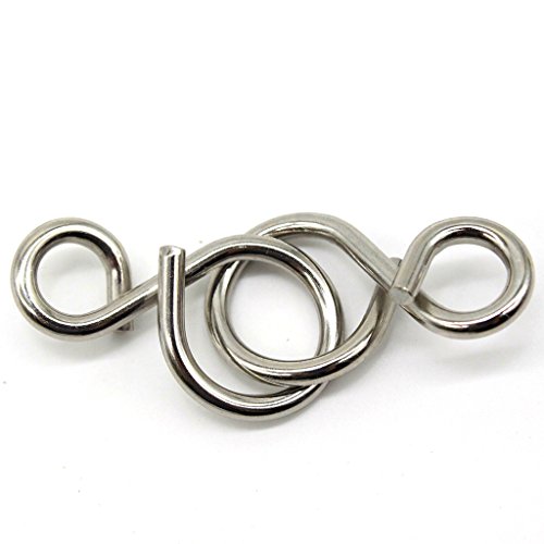 Kvvdi 8 Pcs/Sets Brain Puzzles Chinese 9 Ring Puzzle Intelligence Buckle Lock Toy Consisting Of Nine Interlocking Links #TOP4