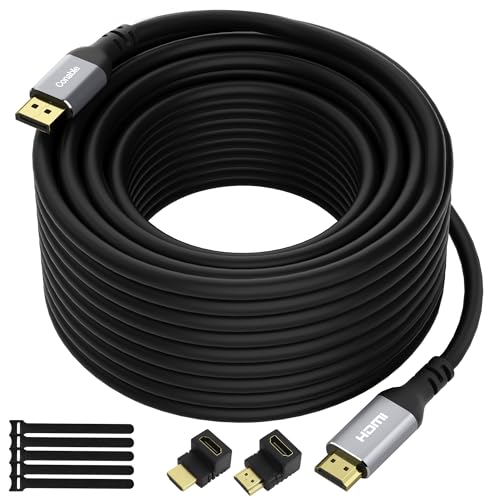 Cable DisplayPort 4K a HDMI activo de 50 pies que elimina parpadeos en pantallas