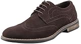 Bruno Marc Men's URBAN-03 Dark Brown Suede Leather Lace Up Oxfords Shoes - 10.5 M US