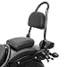 Sissy Bar Respaldo Casual M para Honda Rebel 500 17-20 Negro