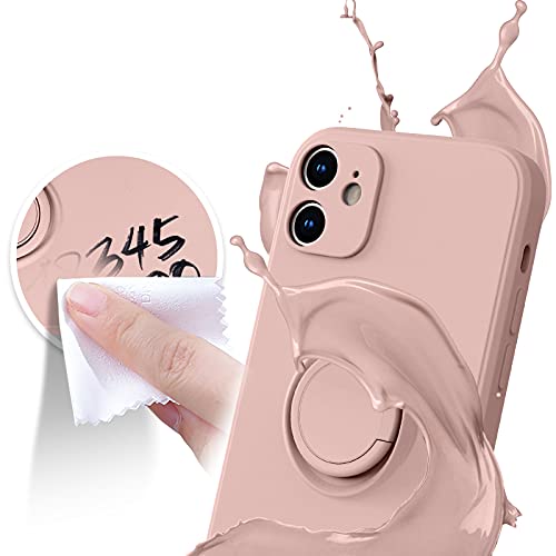 Coque iPhone 12 silicone liquide doublure microfibre douce - 6