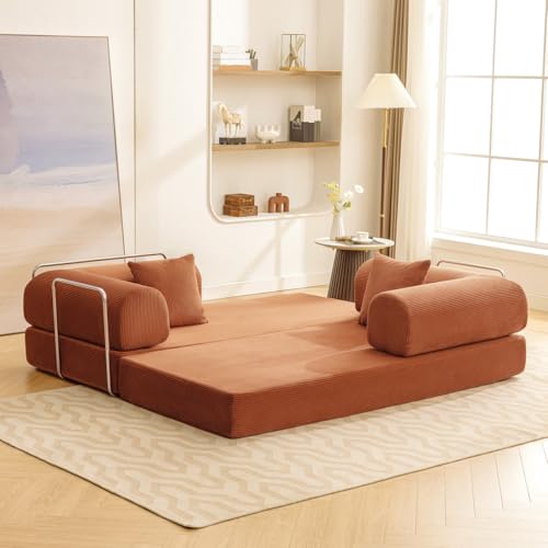 Image of Haven: One Sofa, Endless Possibilities, Sofa + sofabed + Kids Play - (Color customisation Available) (with Metal Support) Premium Corduroy Fabric
