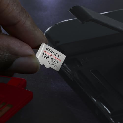 PNY 128GB microSD Express U3 V30 A1 microSDXC Carte Mémoire Flash