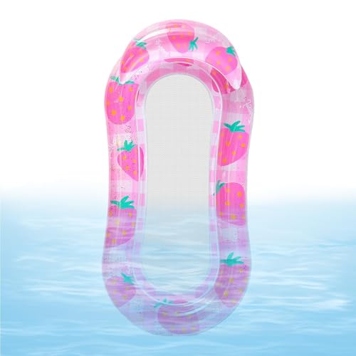 Flotador de piscina hinchable grueso con reposacabezas, para natación, agua, río, verano, fiesta, juegos, bar, puente, interior y exterior