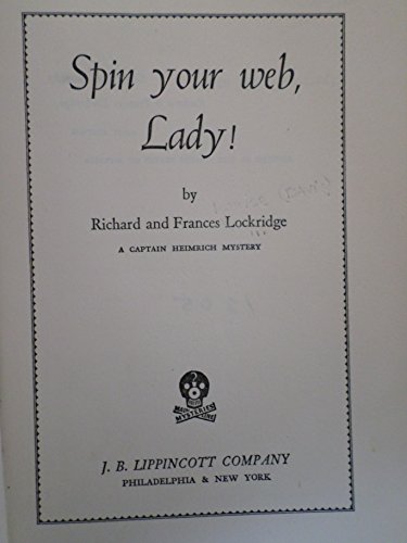 Spin Your Web, Lady!