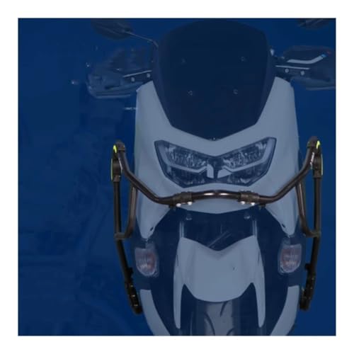 Pare-chocs cage cascade Nmax 155 noir de protection échappement moto