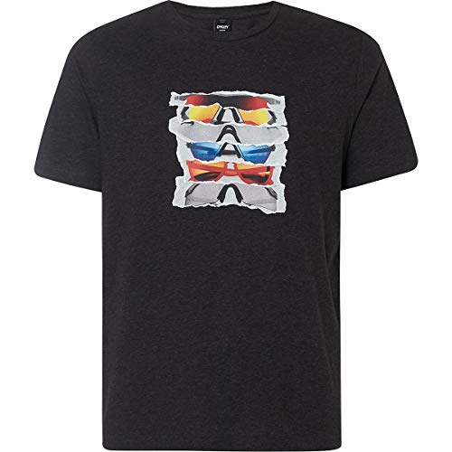Oakley Men's Sunglass Print Tee, Dark Grey Heather, L