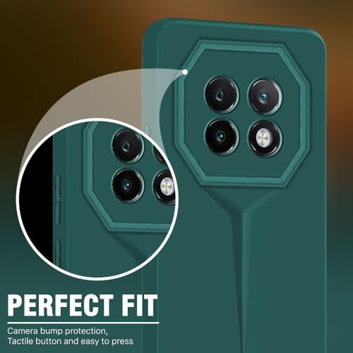 Image of WOW IMAGINE Back Cover for Realme 13 5G | Realme 12 5G | 12X 5G | Narzo 70x 5G | C65 5G | N65 | Blade Series Ultra Thin Case | Camera Protection | Soft Matte Silicone Flexible Mobile Case - Green