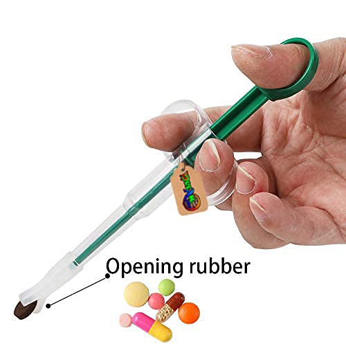 Image of Pet Pill Dispenser, Tablet Shooter with Soft Silicone Tip, Medicine Feeding Dispenser Pill Pusher Water Dropper Feeding Kit for Dogs and Cats Small Animals Random