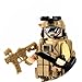Battle Brick 1.6 Inches Tall Seal Team Six Commando Custom 1 Special Operations Collectible Minifigure in The USA | Genuine Military Minifig | Great Gift for Ages 10+ to Adult AFOL