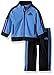 adidas Baby Boys' Iconic Tricot Jacket and Pant Set, Marina, 12M