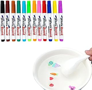 Regine Magical Water Painting Pens For Kids | Magical Water Painting Pen with Spoon,8/ Magic Doodle Drawing Pens, Childrens Erasing Whiteboard Markers, Marker Pens for Kids