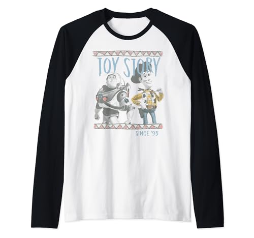 T-shirt Toy Story Buzz et Woody maillot baseball style raglan pour adulte passionné