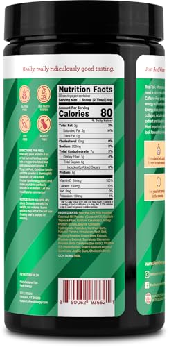 Perk Energy Original Caffeine-Free Eggnog (20 Servings) - Gluten Free, Soy Free, Peanut Free