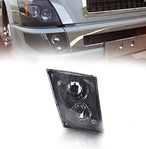 Torque Passenger Right Side Fog Light Lamp Replacement for 2003-2017 Volvo VN VNL 630 670 730 780 semi Trucks [Included All Bulbs] Assembly DOT SAE Approved RH (TR002-R)