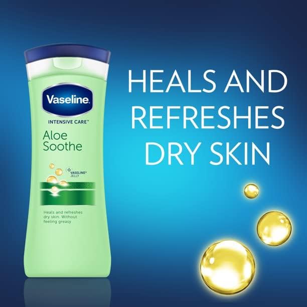 Vaseline Intensive Care Body Lotion, Aloe Soothe, 20.3 oz