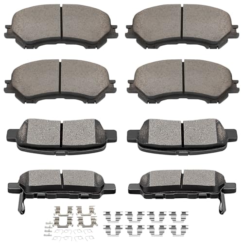 Image of SCITOO D1737 D905 Front Ceramic Rear Ceramic Brake Pad Sets | 2017-2019 For Nissan For Qashqai,2014-2020 For Rogue,2017-2020 For Rogue Sport