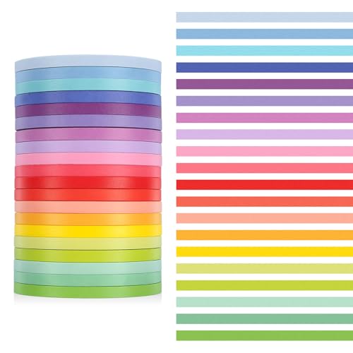 Rainbow Washi Tape Set - 20 Rolls