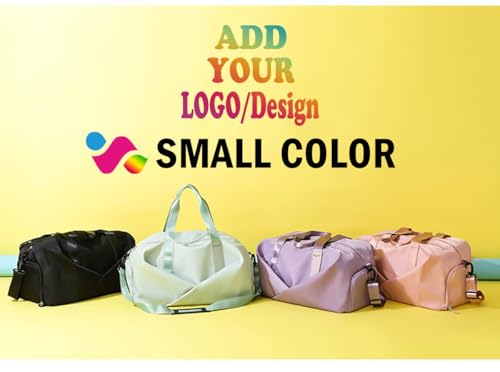 Personalized Waterproof Gym Team Sports Bag Custom Travel Duffle Bag With Logo/Name/Photo (Black)3