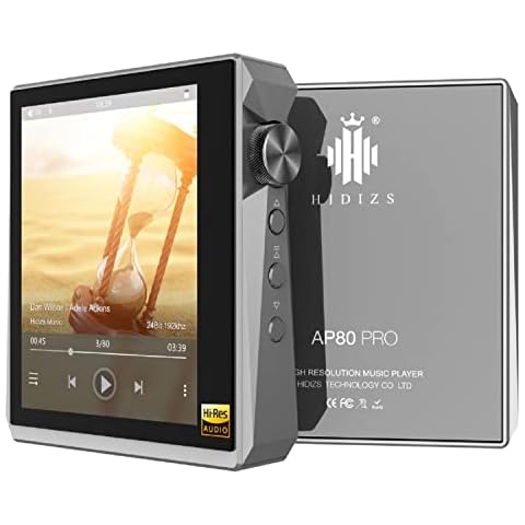 HIDIZS AP80 PRO MP3-Player mit Bluetooth, hochauflösender verlustfreier Musik-Player mit LDAC/aptX/FLAC/Hi-Res Audio/UKW-Radio Cover