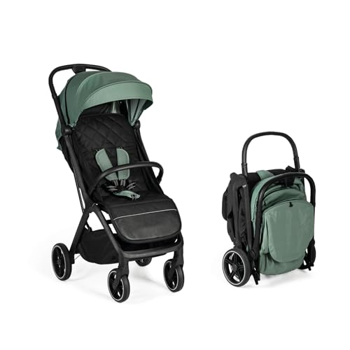 MS BabyWorld – iWalk Autofolding – Silla de paseo ligera 0-48 meses (22 kg) | Plegado automático | Amortiguadores | Capota XXL | Ruedas grandes | Reclinación total