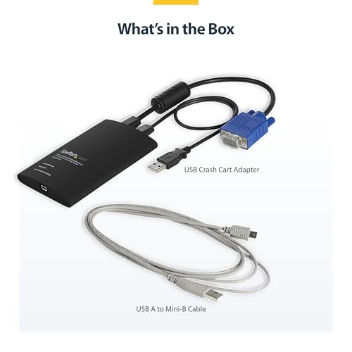 StarTech.com Portable Laptop Crash Cart Adapter, USB/VGA Analogue KVM Console, File Transfer & Video Capture, Windows/Linux/MacOS, TAA by StarTech.com - Image 8