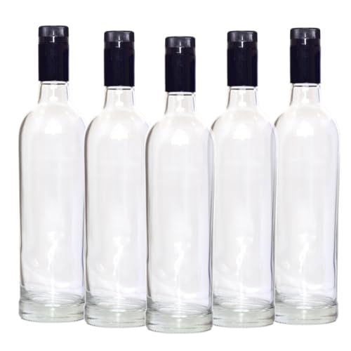 Listado de Licoreras de vidrio, tabla con los diez mejores. 49 12 Botellas Vidrio Licoreras Tapón Guala 750 Ml Con Tapón