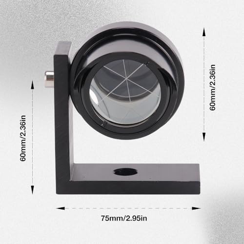 Image of TR System Mini Prism - Portable L-Bar Monitoring Prism with Machined Anodized Aluminum Body, Copper /Silver Coating, 3~4'' Accuracy, 25.4mm Diameter(1 Piece)