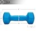Philosophy Gym Neoprene Dumbbell Hexagon Hand Weights, 3 lb Pair - 6 lb Total
