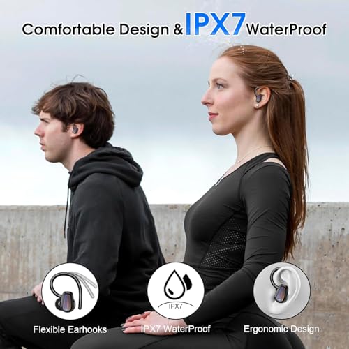 OYIB AI Kopfhörer Übersetzer, 3-in-1Echtzeit Sprachübersetzer Kopfhörer mit 164 Sprachen, 6 Übersetzungsmodi mit App, 50H Bluetooth 5.4 Übersetzer mit ENC Mic für Business, Reisen, Lernen