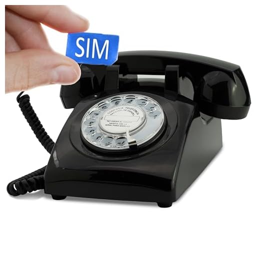 Opis 60s Mobile con Disco de Marcar: Telefono Movil para Mayores/Telefono Fijo SIM/Telefono con Tarjeta SIM Fijo/Teléfono Móvil Personas Mayores/Teléfono Fijo SIM (Negro)