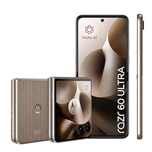 Motorola razr 60 Ultra Flip-Phone (6,96"-pOLED-Display/Robustes 4,0"-Außendisplay mit Gorilla Glass Ceramic, widerstandsfähig, wassergeschützt, 50-MP-Moto-AI-Kamera, 16/512 GB) Pantone Mountain Trail