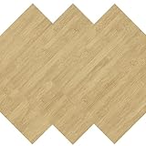 Decotalk Wood Flooring Peel and Stick Waterproof Wood Floor Tiles Bathroom Floor Tile 12'x12' Woods Vinyl Flooring Laminate Flooring Planks (3PCS), Easy to Install