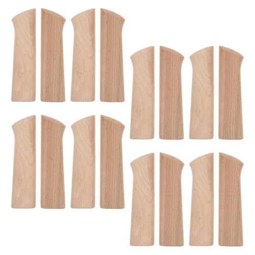 SOIMISS 8 Piezas Mango Ergonómico de Madera para Cuchillo de Cocina Pequeño, Kit, Accesorio Reemplazable para Reparación y Fabricación de Cuchillos, Fijación Segura para Uso Doméstico