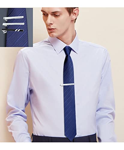 16pcs Tie Bar Clip Tie Tack Pins Tie Clips for Men Father's Day Gift Silver Black Red Blue Gold Necktie Bar Pinch Clip Set Metal Clasps Business Professional Fashion Designs3