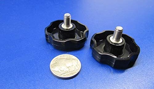 Metric 18-8 SS Rosette Head Thumb Screws FT M6 x 1.0 x 10 mm Length 10 Pcs