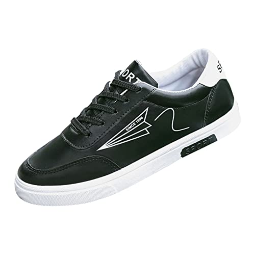 Zapatos deportivos casuales para hombre, zapatos de malla cálida, zapatos de tela no transpirable, botas de trabajo para hombre, Black, 38 2/3 EU